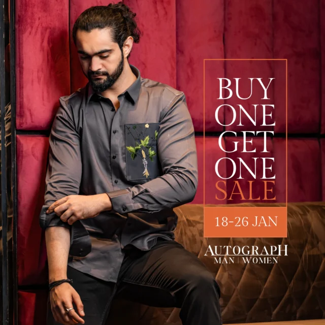 🔥 Buy One, Get One SALE is Here! 🔥

Step up your style game with Autograph! From 18th to 26th January, grab your favorite fashion pieces for Men & Women and get another for free. Don’t miss out on this exclusive offer to refresh your wardrobe in style.

✨ Shop now and redefine your look! ✨

#AutographStyle #BOGO #FashionSale #Menswear #Womenswear #ShopNow #LimitedTimeOffer