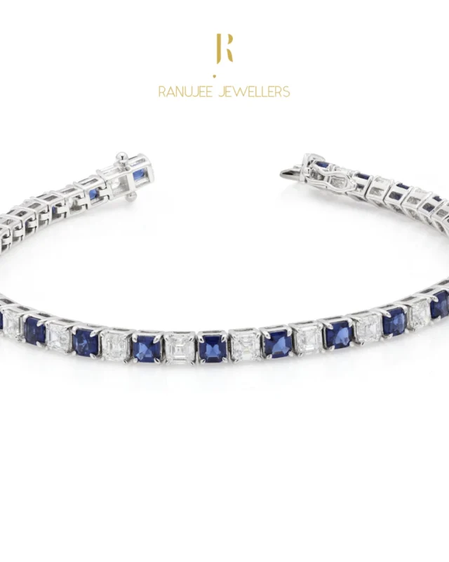 Elegance in every detail! 💙✨ This blue sapphire and diamond-studded bracelet from Ranujee Jewellery is a masterpiece of sophistication, blending brilliance with timeless charm. 💎💫

#RanujeeJewellery #BlueSapphire #DiamondBracelet #LuxuryJewelry #TimelessElegance #FineJewelry #ShineBright #JewelryGoals #SapphireGlow #StatementPiece