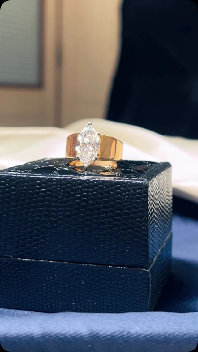 Grace in every glance. The marquise solitaire ring – bold, brilliant, and beautifully unique.

#MarquiseMagic #SolitaireRing #DiamondElegance #TimelessSparkle #UniqueCuts #LuxuryJewelry #StatementSolitaire #DBJJewelry #BoldAndBeautiful #ShineBright