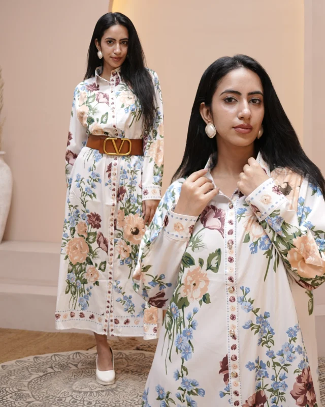 Bloom Boldly. 🌸
Step into effortless grace with our floral button-down dress – where vintage blooms meet modern flair. Cinched at the waist, detailed at every stitch — it’s your new statement piece for the season.

#FloralEdit #ModernMuse #EffortlessStyle #EverydayGlam #WardrobeGoals #ContemporaryChic #OOTDIndia #StatementDressing #StyleWithEase