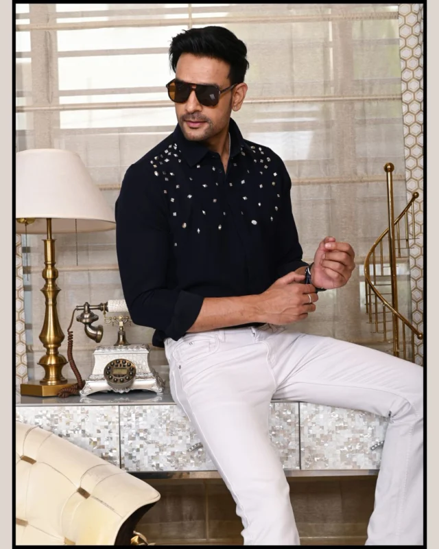 Elevate your style. Command attention.
Crafted from premium Italian fabric and finished with bold star-shaped studs, this men’s shirt is where timeless craftsmanship meets modern sophistication.
✨ For those who appreciate the details that speak volumes.

#MensStyle #ItalianFabric #LuxuryWear #StatementShirt #StarStuddedElegance #ModernElegance #FashionWithEdge#AutographMan #CottonShirt #WardrobeEssential #SmartCasualLook #IndianMenswear #StyleWithEase #MinimalMenswear #clothingbrand #apparel #onlineshopping #clothes #streetwear #shirtdesign #customshirts #shirtstyle #shirtsformen #design #trendingpost #shopping
