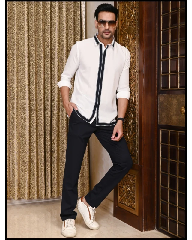 Timeless. Refined. Unforgettable.
Step into effortless elegance with our white shirt featuring bold black border detailing — where minimalism meets modern edge. Perfect for sharp formal looks or elevated smart-casual style.

#MensFashion #ElegantStyle #TimelessLook #SmartCasual #WhiteShirtGoals #StyleStatement #MinimalistFashion #MenWithStyle#FashionWithEdge #AutographMan #CottonShirt #WardrobeEssential #SmartCasualLook #IndianMenswear #StyleWithEase #MinimalMenswear #clothingbrand #apparel #onlineshopping #clothes #streetwear #shirtdesign #customshirts #shirtstyle #shirtsformen #design #trendingpost #shoppingonline