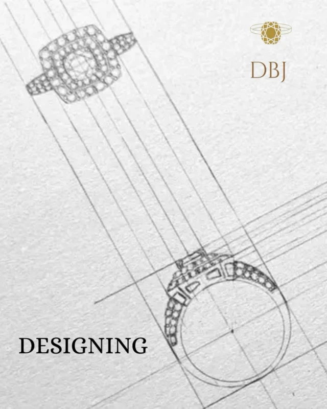The journey of a masterpiece begins on paper. ✨ The process of jewelry making is nothing short of magic, transforming an idea into a tangible reality. From the first sketch to the final quality check, every step is a labor of love.
