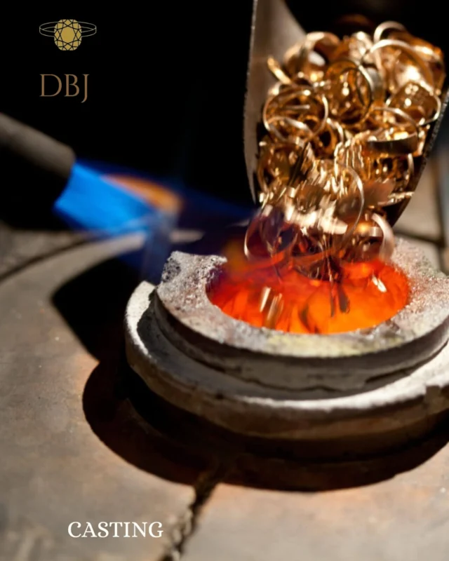 Moving on to the next step, the jewellery manufacturing process  involves the stage of casting, which is regarded as among the most complex processes. The process of casting requires experienced and skilled casters. The entire process of casting involves placing the wax tree in a steel flask and then placing a slurry of chemical powder which takes around an hour to solidify. Afterwards, the flask is placed in an electric furnace to heat. As a result of which the wax melts and thus leaving a cavity of tree. The resulting molten metal is then poured in the flasks and is allowed to cool off. After, the molten metal is cooled, demolished and the jewellery in the form of casting is revealed.