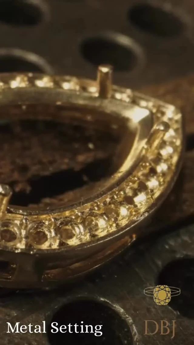 The metal setting is the 9th stage in the manufacturing of jewellery. The metal setting is the process of setting or attaching the gemstone in the jewellery. The metal setting is varied in order to create different designs. Even the combination of different metal setting is used to give a captivating appearance to the jewellery piece. The metal setting is of various kinds as mentioned just above, and the long list of the setting includes prong, plate prong, pave, bezel, pressure, bead, flush, invisible, fishtail, miracle plate and channel.