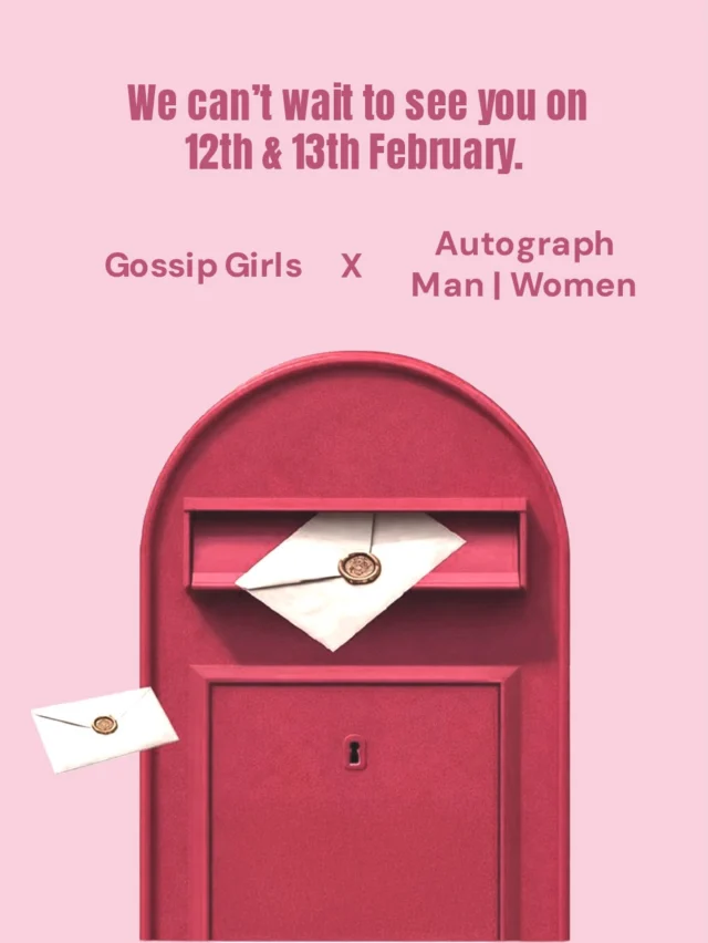 An invitation worth opening💌
See you at the Gossip Girls x Autograph Man | Women pop-up on 12th & 13th Feb, Jaipur.[Jaipur pop up, Gossip Girls Jaipur, Autograph Man Women, Valentine shopping, women fashion Jaipur]#gossipgirls #autographman #jaipurpopup #valentinesedit #popupshopping